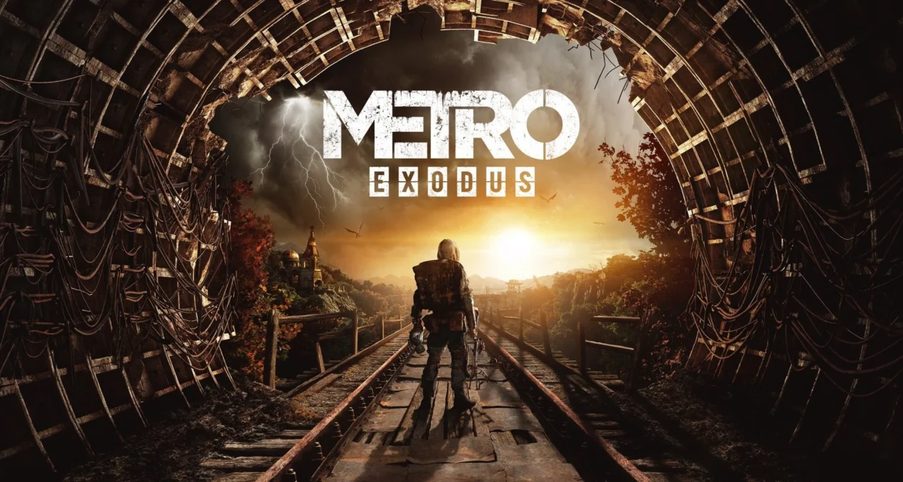 Key title visual for Metro Exodus featuring Artyom